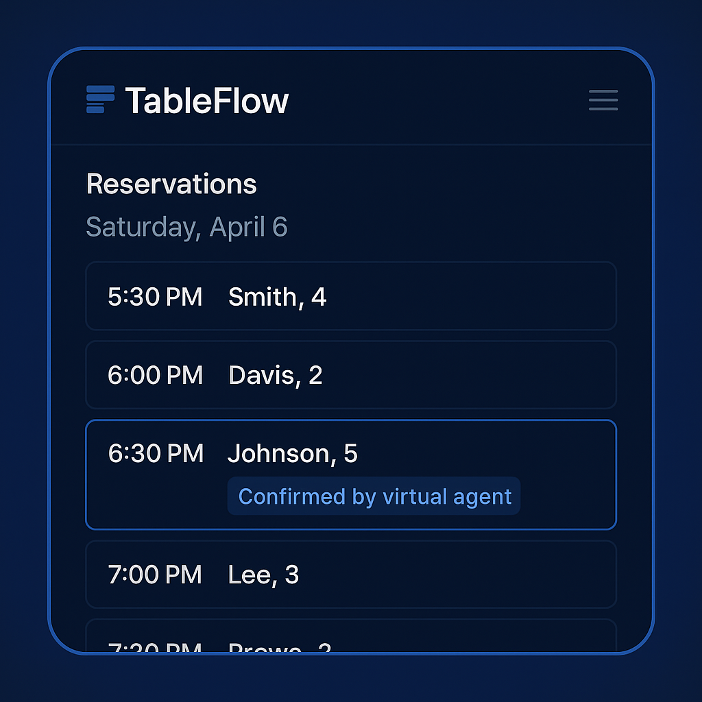 TableFlow Screenshot 1